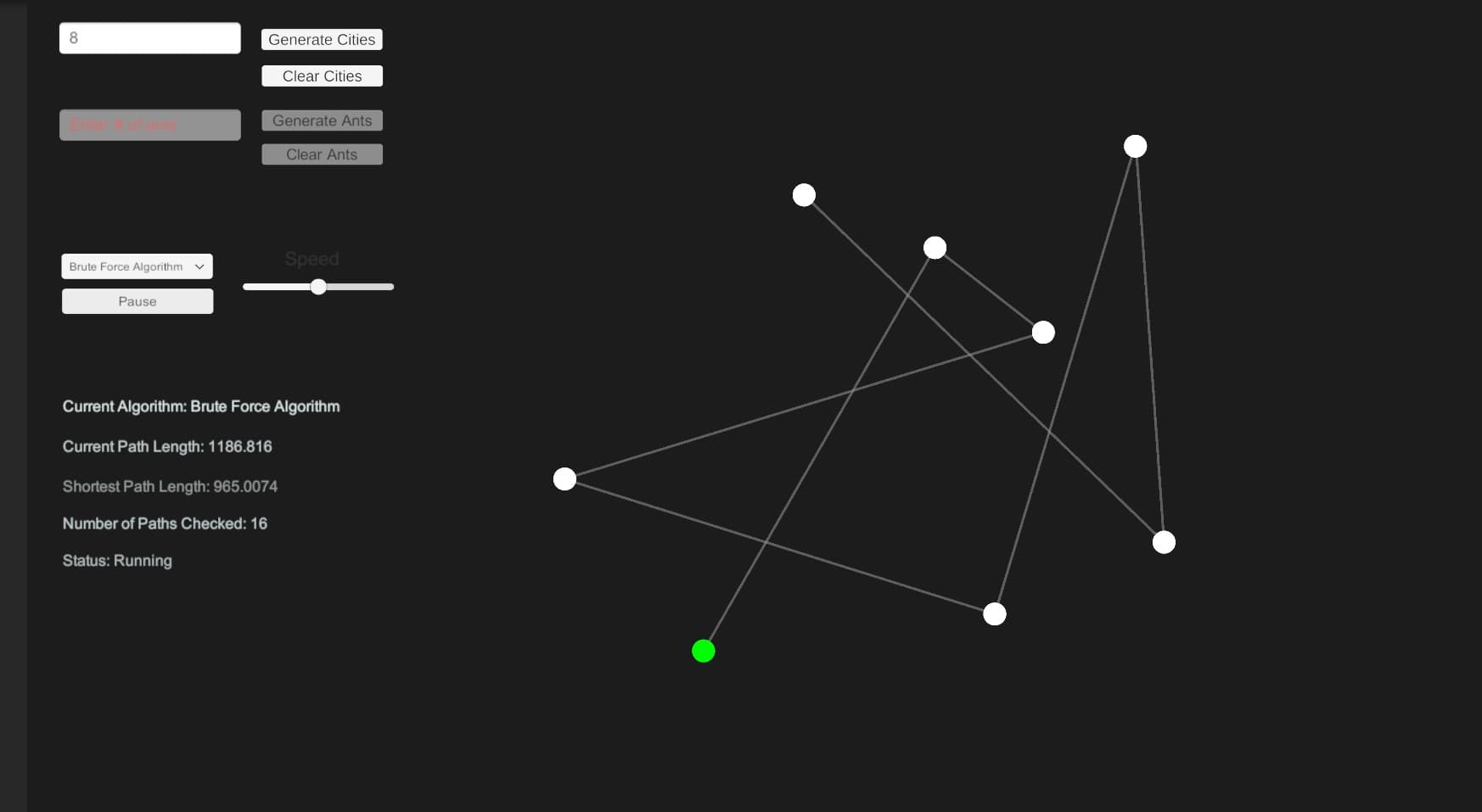 Unity TSP Algorithm Visualizer